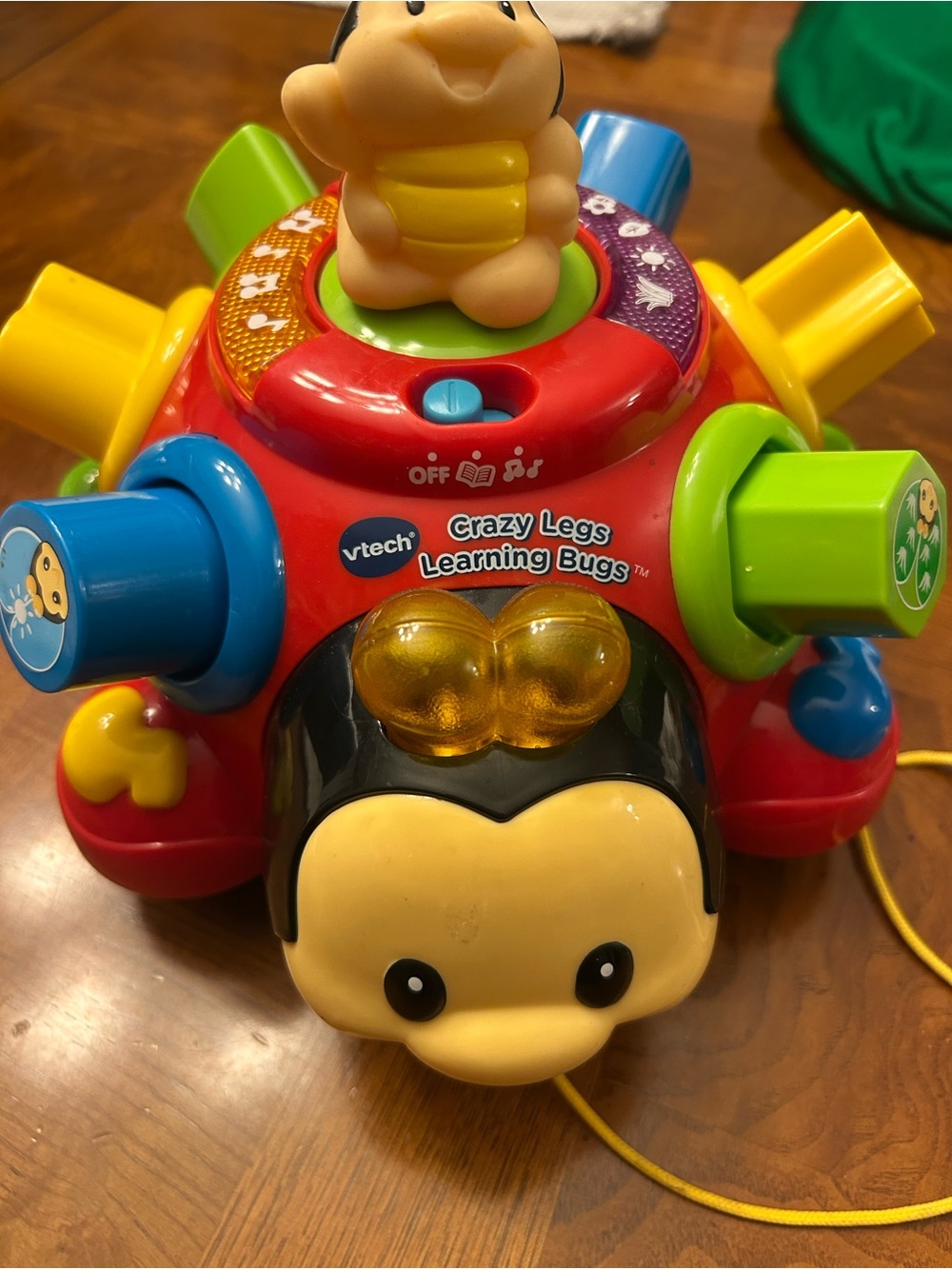 VTech Crazy Legs Learning Bugs - Red Multi-Color Interactive Pull Toy
